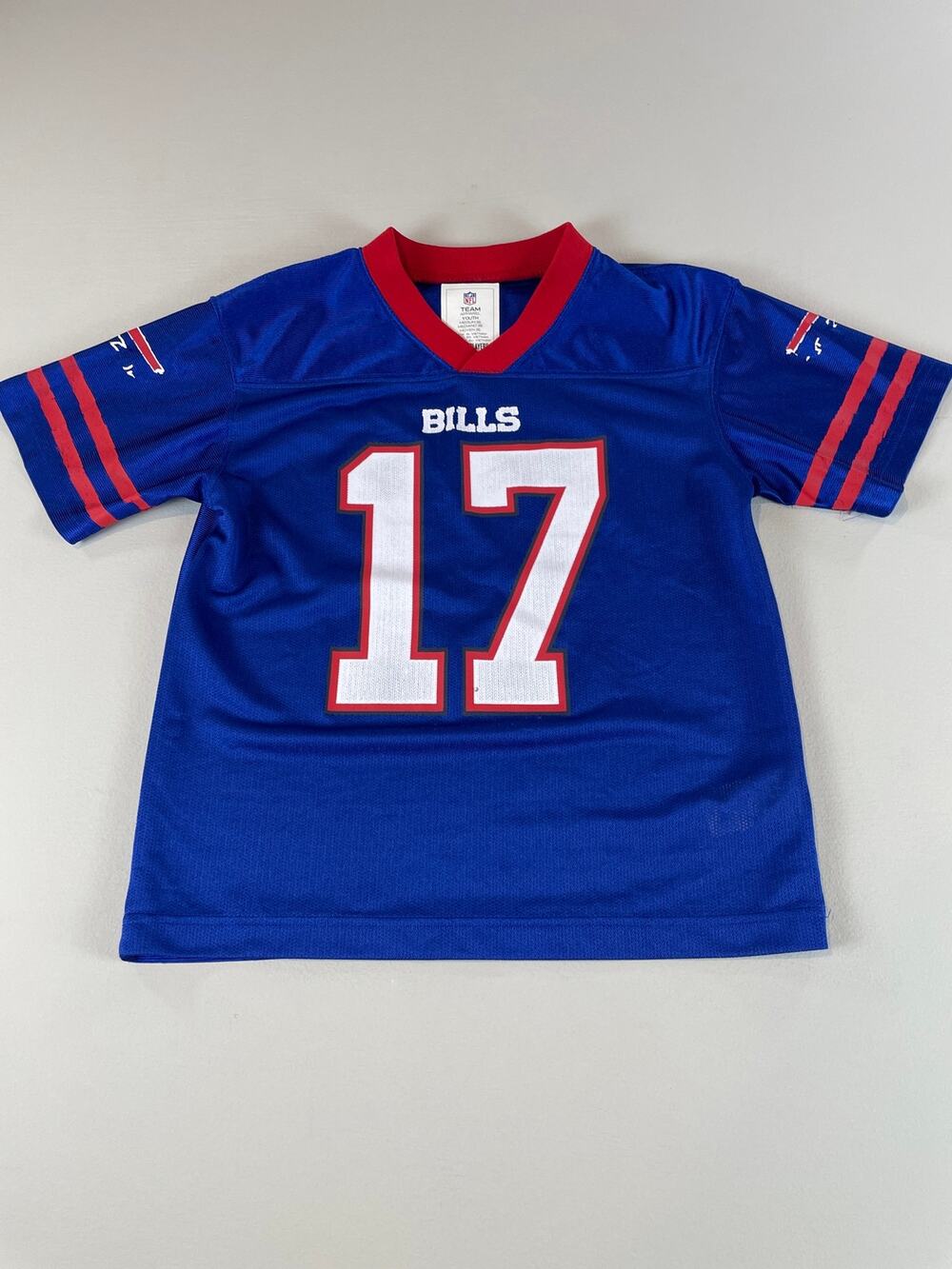 NFL Team Apparel Josh Allen #17 Youth Jersey M Blue
